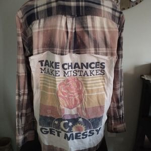 Flannels Boyfriend style Handmade Recycled Men's sz Med will fit like womens lrg